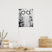 ヨーロッパ、スペイン、マヨルカ。眼鏡屋の看板 ポスター (キッチン)