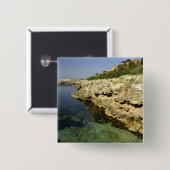 ヨーロッパ、スペイン、ミノルカ（通称メノルカ）、ビニベカ。2 缶バッジ (正面&裏面)