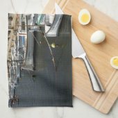 ヨーロッパ、スペイン、ミノルカ（通称メノルカ）。 魚釣り キッチンタオル (四つ折り)