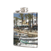 ヨーロッパ、スペイン、ミノルカ（通称メノルカ）。 魚釣り フラスク (左)