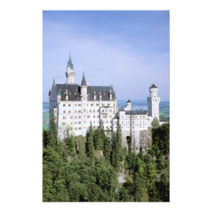 ヨーロッパ, ドイツ, ノイシュヴァンシュタイン城, 建設 フォトプリント