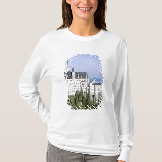 ヨーロッパ, ドイツ, ノイシュヴァンシュタイン城, 建設 Tシャツ (正面)