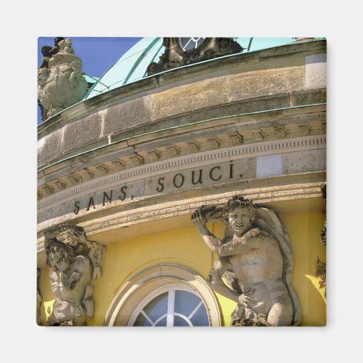 ヨーロッパ、ドイツ、ポツダム。パークサンスーシ マグネット (正面)