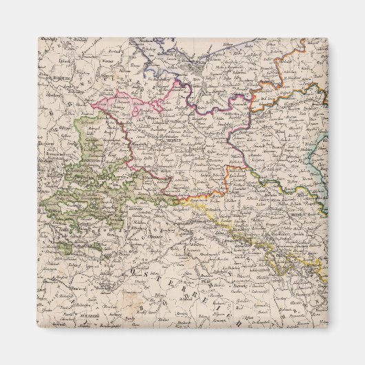 ヨーロッパ、ドイツ、ポーランド マグネット (正面)