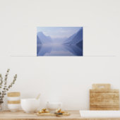 ヨーロッパ、ノルウェー。垂直の壁を反射 ポスター (キッチン)