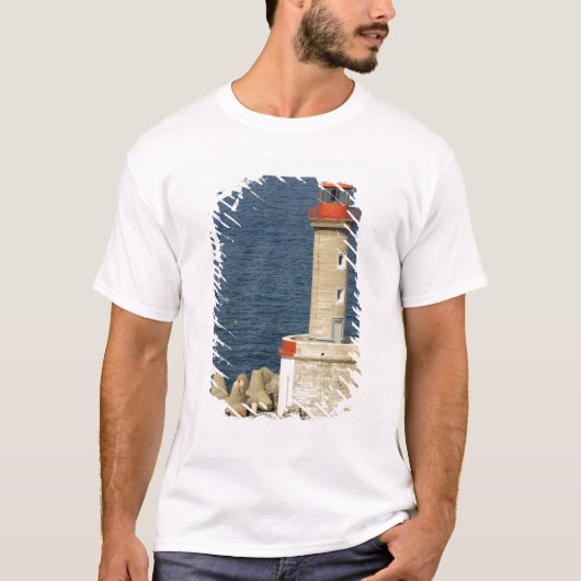 ヨーロッパ, フランス, コルシカ島, バスティア. 港 Tシャツ (正面)