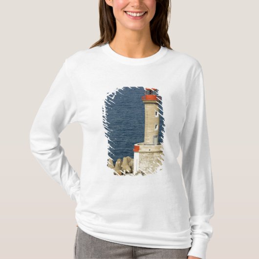 ヨーロッパ, フランス, コルシカ島, バスティア. 港 Tシャツ (正面)