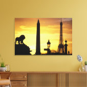 ヨーロッパ、フランス、パリ、コンコルド広場。 キャンバスプリント (インサイチュ (リビング))