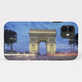 ヨーロッパ, フランス, パリ。シャンゼリゼ通りから見る凱旋門 Case-Mate iPhoneケース (裏面(横))