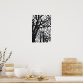 ヨーロッパ、フランス、パリ。マルコ冬の木 ポスター (キッチン)