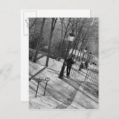 ヨーロッパ、フランス、パリ、モンマルトル：朝 ポストカード (正面/裏面)