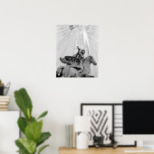 ヨーロッパ、フランス、パリ。像と観覧車， 2 ポスター (ホームオフィス)