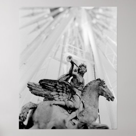 ヨーロッパ、フランス、パリ。像と観覧車， 2 ポスター (正面)