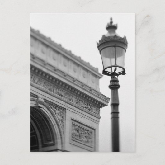 ヨーロッパ、フランス、パリ。凱旋門および ポストカード (正面)