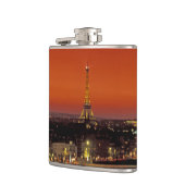 ヨーロッパ、フランス、パリ。夕焼けのエッフェル フラスク (左)