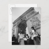 ヨーロッパ、フランス、パリ。軍隊式 ポストカード (正面/裏面)