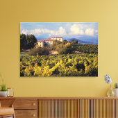 ヨーロッパ、フランス、ボニュー。ブドウ畑は キャンバスプリント (インサイチュ (リビング))