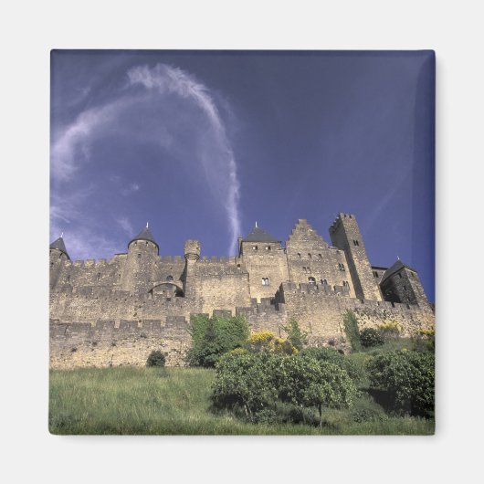 ヨーロッパ、フランス、ラングドック、オーデ、カルカソンヌ、 マグネット (正面)