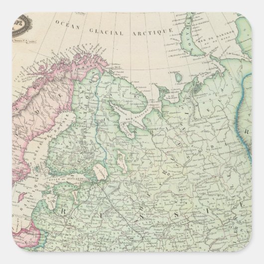 ヨーロッパ、ロシア、フィンランド スクエアシール (正面)