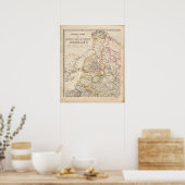 ヨーロッパ、ロシア、フィンランド ポスター (キッチン)