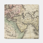 ヨーロッパ、北アフリカ、東南アジアの地図 マグネット (正面)