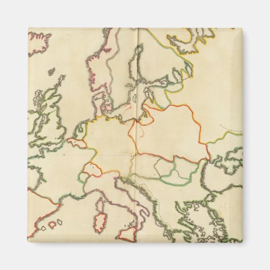 ヨーロッパ（宗教別） マグネット (正面)