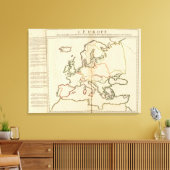 ヨーロッパ、山と川 キャンバスプリント (インサイチュ (リビング))