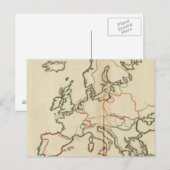 ヨーロッパ、山と川 ポストカード (正面/裏面)