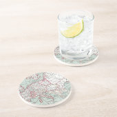 ヨーロッパ、12世紀の地図 コースター (側面)