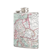 ヨーロッパ、12世紀の地図 フラスク (左)