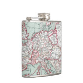 ヨーロッパ、12世紀の地図 フラスク (右)