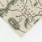 ヨーロッパ(1657年)のヴィンテージの地図 フリースブランケット (角)