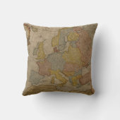 ヨーロッパ| 1700年の地図 クッション (裏面)