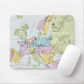 ヨーロッパ| 1871年の風刺的な地図 マウスパッド (マウス)