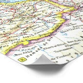 "ヨーロッパ: 1962年詳細地図… ポスター (角)