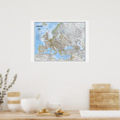 「ヨーロッパ：2006年 – 政治クラシック地図… ポスター (キッチン)