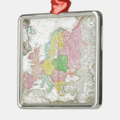 ヨーロッパGeographiの1743年のHomannの相続人のHaasの地図 メタルオーナメント (左)