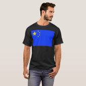 ヨーロッ中国のパ国旗。 Tシャツ (正面フル)