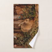 ヨーロッ絵を描パのうさぎ年2023バスタオル バスタオルセット (ハンドタオル)