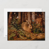 ヨーロッ絵を描パの2023年うさぎ年 ポストカード (正面/裏面)