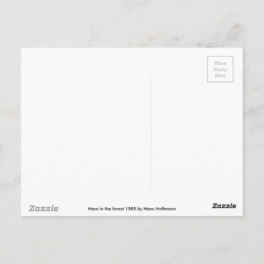 ヨーロッ絵を描パの2023年うさぎ年 ポストカード (裏面)