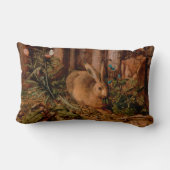 ヨーロッ絵画パのウサギの年イースターランバーピロー ランバークッション (裏面)