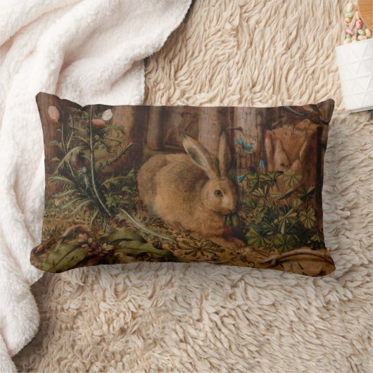 ヨーロッ絵画パのウサギの年イースターランバーピロー ランバークッション (ブランケット)