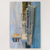 ヨーロッ離れパの川,クルーズ船の鍵 ジグソーパズル (縦)