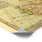 ヨーロパノラママップヨーロッパ ポスター (角)