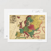 ヨーロパノラママップヨーロッパ ポストカード (正面/裏面)