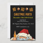 ヨー ホー ホー 飲み会のサンタ クリスマスパーティー招待状 招待状 (正面)