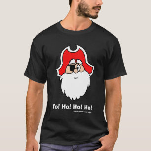 ヨ!ホー!ホー!ホー!基本的な黒いTシャツ Tシャツ