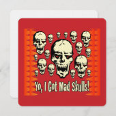 ヨI不機嫌得スカルGfx BG-02スクエアカード サンキューカード (正面/裏面)