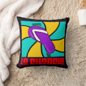 ラおもしろいシャンクラトレンディースペインのラテンアメリカ系女性母 クッション (ブランケット)